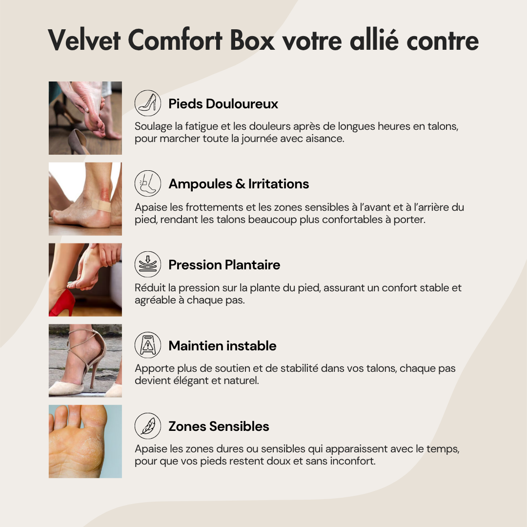 Velvet Comfort Box - Le secret des talons confortables